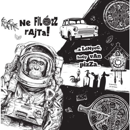Pizza doboz 32 cm egyedi grafikával