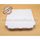 Pizza doboz 32 cm fehér (csapott sarkú)