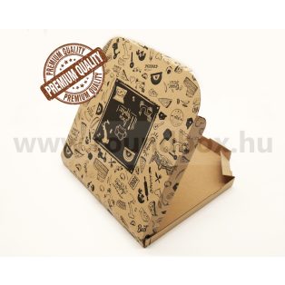 Pizza doboz 32 cm Premium (erősebb, ellenállóbb papír)