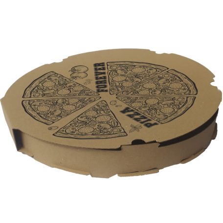Kerek pizza doboz 32 cm Premium (erősebb, ellenállóbb papír)