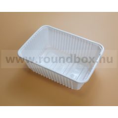 Szögletes tál fehér PP 1000 ml